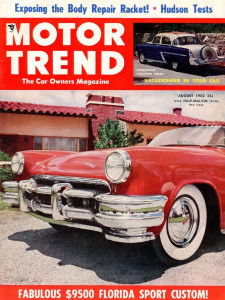 MOTOR TREND 1952 AUG - HUDSON HORNET & WASP, de PAOLO, '52 MERC, IMPERIAL